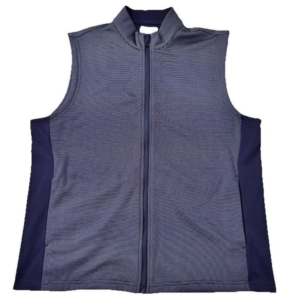 PGA TOUR Full Zip Vest Men XL Navy Blue Golf Lightweight Performance ZZ815